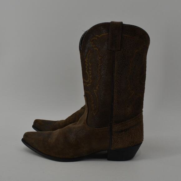 Dingo Womens Size 9 Cowboy Boots Brown Leather Western - Picture 15 of 16